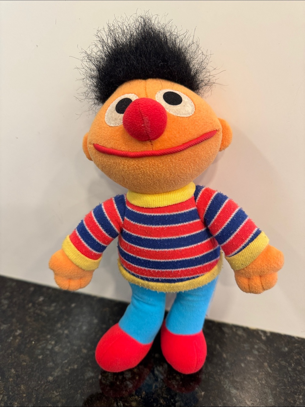 Vintage Sesame Street 10" Ernie Plush Doll-Tyco